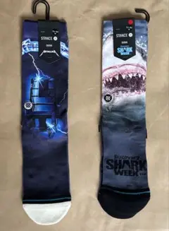 新品　STANCE ソックス 2足セットMetallica Shark Weekのサムネイル