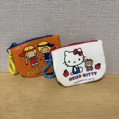 サンリオ ミニポーチ 2個セット ハローキティ パティ＆ジミー