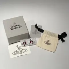 ヴィヴィアンウエストウッド ディアマンテ ハート ピアス 未使用 箱・保存袋付