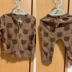 babyGAP クマ柄 ジップアップパーカー　パンツセット 18-24ヶ月