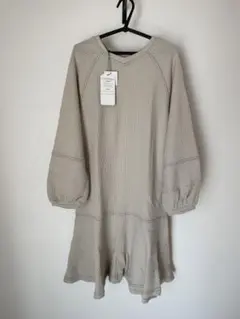 2wayサーマル配色ステッチマーメイドワンピース