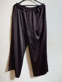 UNIQLO　サテンイージーパンツ　3XL ダークブラウン