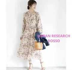 urbanresearch rosso フラワーモチーフプリントワンピース