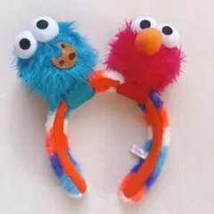 エルモとクッキーモンスターのカチューシャ