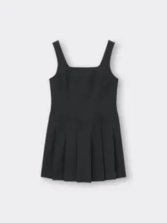 GU ローウエストプリーツジャンパードレスNTQ