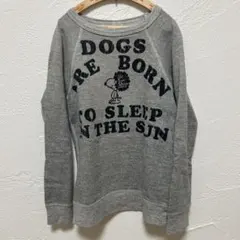 デニムダンガリー スヌーピー トレーナー