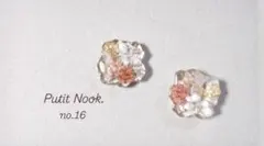 新作♡ ピアス/イヤリング　ドライフラワー　小花　ボタニカル【no.16】