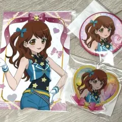 プリティーリズム まるくじ 藤堂かのん 缶バッジ アクキー 特典 4点