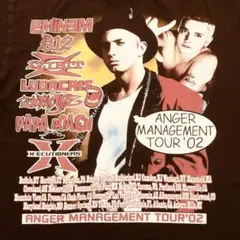 エミネム・アンガーマネジメントツアー・TシャツXLアンビル・ブラウン・シングル