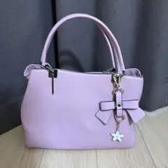 D.KELLY チャーム付き2wayハンドバッグ ピンク