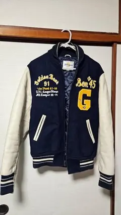 スタジャン ゴールデンベアーネイビー Sサイズ