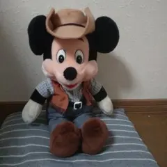 ミッキーぬいぐるみ　ウエスタンカウボーイ