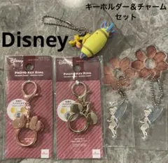 ディズニー キーホルダーセット ティンカー・ベル　プルート　ミッキー　ミニー