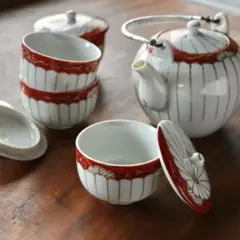 急須と茶碗セット 九谷焼