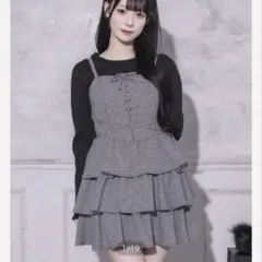 Heather ジャガードバルーンリボンミニワンピース - メルカリ