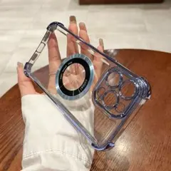 iPhone14ケース メッキ加工 耐衝撃 レンズ保護 MagSafe充電