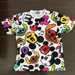 東京ディズニーリゾート ミッキー スティッチ 総柄 Tシャツ LLのサムネイル