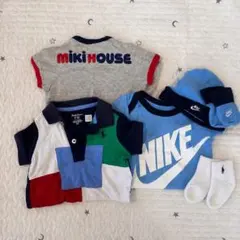 ミキハウス ラルフローレン ナイキ ロンパースセット 帽子靴下付き