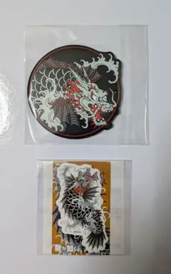 龍が如く　ラッキーくじオンライン　ラバーコースター　ステッカー　龍魚