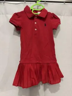 polo赤いポロシャツワンピース