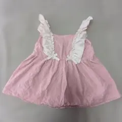 ピンク フリル付き チュニック