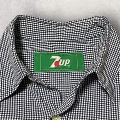 90s vintage plaid shirt 7up 企業系 チェックシャツ
