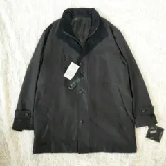 新品タグ付き✨ メンズ撥水ステンカラーコート カシミヤ混　ライナー付き M 黒