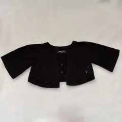 COMME CA ISM ブラックカーディガン 90cm