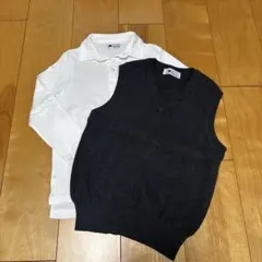ポロシャツとベストのセット 120-130cm