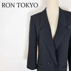 RON 日本製 フォーマルジャケット ブラック 9号 M ダブルボタン