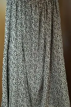 豹柄裏地付きフレアスカート❦ LLサイズ❦新品❦未着品