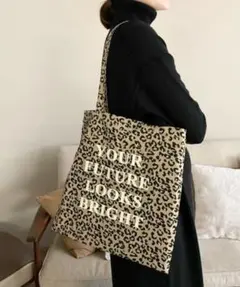 ローリーズファーム　ヒョウ柄　トートバッグ