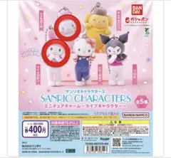 サンリオキャラクターズ ミニチュアチャーム（シナモロール、マイメロディ）