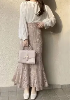 花柄レースマーメイドスカート[nh54]