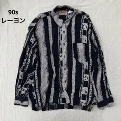 m*a様 サヴォイクロージング×バンビーノ◇半袖シャツ◇アズテック柄