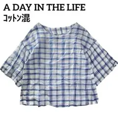 【美品】 A DAY IN THE LIFE チェックシャツ