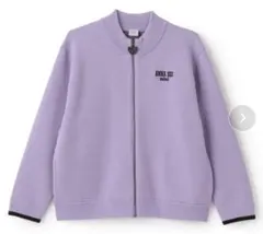 ジップニットはおり ラベンダー 145〜155