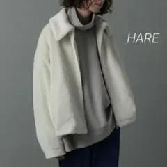 HARE ハレ　BIGカラーファーブルゾン　アイボリー　Mサイズ　メンズ