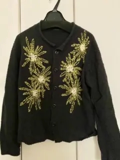 カーディガン　刺繍