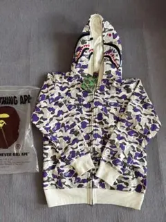 2026年最新】a bathing ape シャークパーカー 紫の人気アイテム - メルカリ