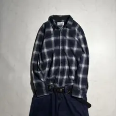 00s archive ombre check shirt l/s グランジ