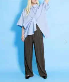 PUNYUS セルフカットプリーツパンツ