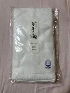 おぼろタオル フェイスタオル ホワイト 約32cm x 85cmのサムネイル