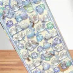 ダイヤモンドポップシール シマエナガ ボンボンドロップシール うるちゅる