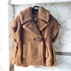 MAXMARA マックスマーラ ニューアバボ テディ　ケープ　美品