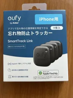 【新品未使用】アンカーAnker Eufy忘れ物防止トラッカーiPhone用4個のサムネイル