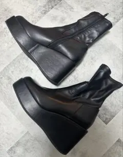 R&E ショートブーツ　厚底