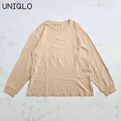 ユニクロ コットンリラックスフィットクルーネックTシャツ M ドロップショルダー