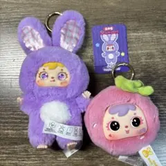サミュエル　ぬいぐるみ　2点セット　いちご　兎　紫　キラ目