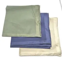 Christian Dior ディオール ハンカチ 3枚セット シンプル 大判